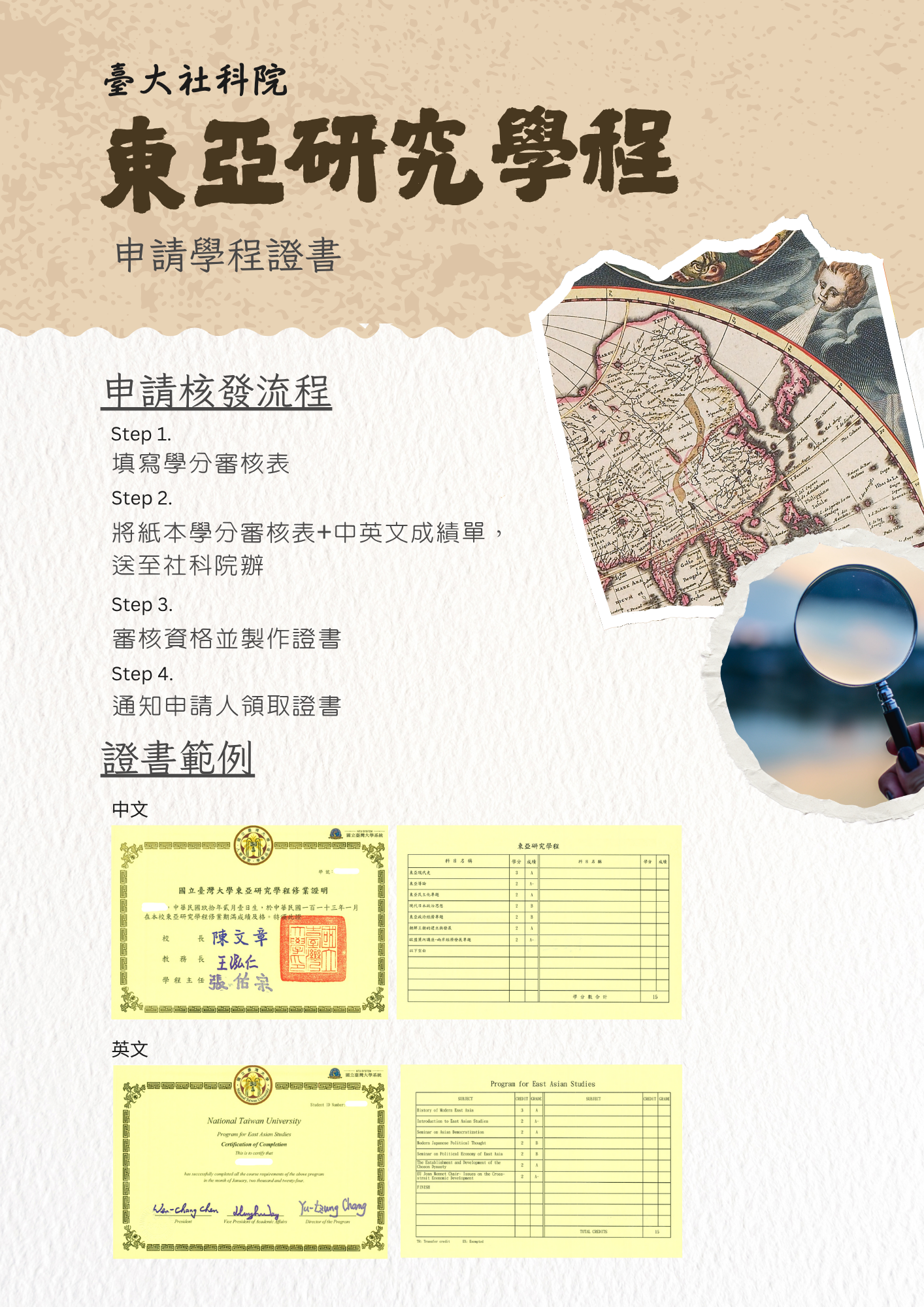 學程證書申請流程