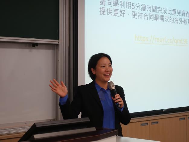 社科院國際事務執行長劉康慧教授分享自身海外求學經驗