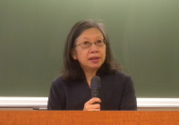 方秀潔老師（Grace S. Fong）應邀至本系演講。（2012年11月27日攝於臺大普通教學館204教室）