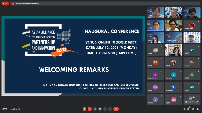 Asia+ Alliance for Academia-Industry Partnership and Innovation Launched in Online Inaugural Conference