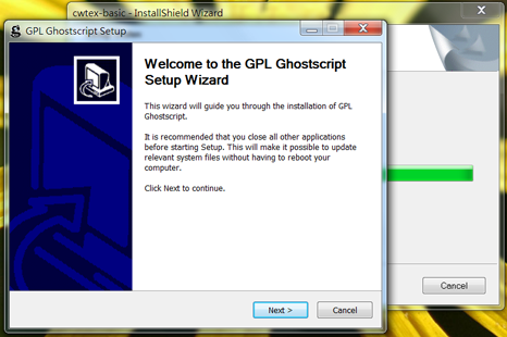 Image install-Ghostscript