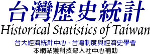                 v             $l

Historical     Statistics  of  Taiwan
          %   $l1   -)            D%         }
                       x    @   1 - ^ 